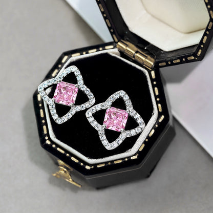 [Lumi Jewelry]Elegant Star Shape Princess Cut Daily Earrings