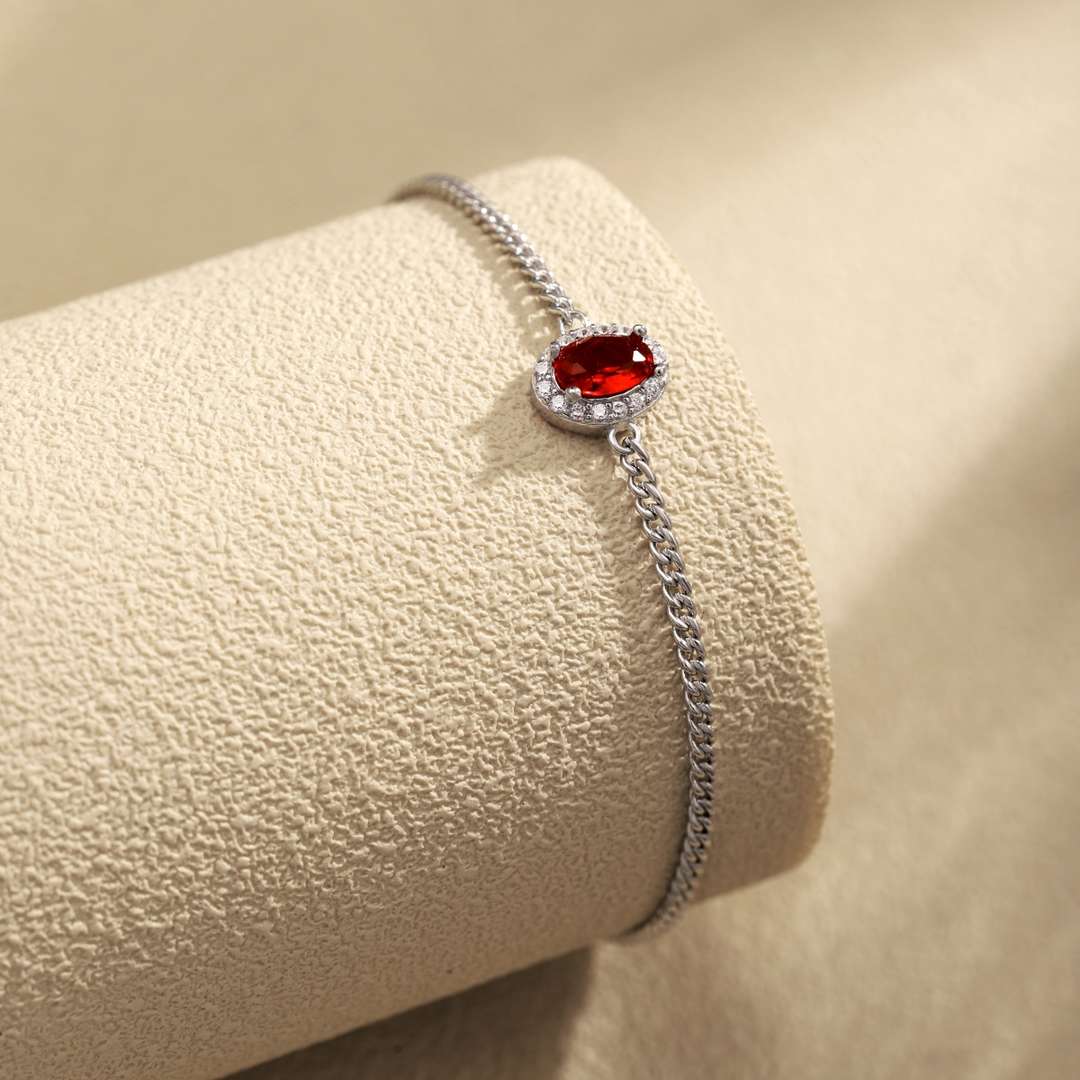 [Lumi Jewelry]Exquisite Oval Shape Bracelet