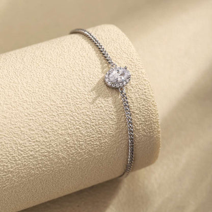[Lumi Jewelry]Exquisite Oval Shape Bracelet
