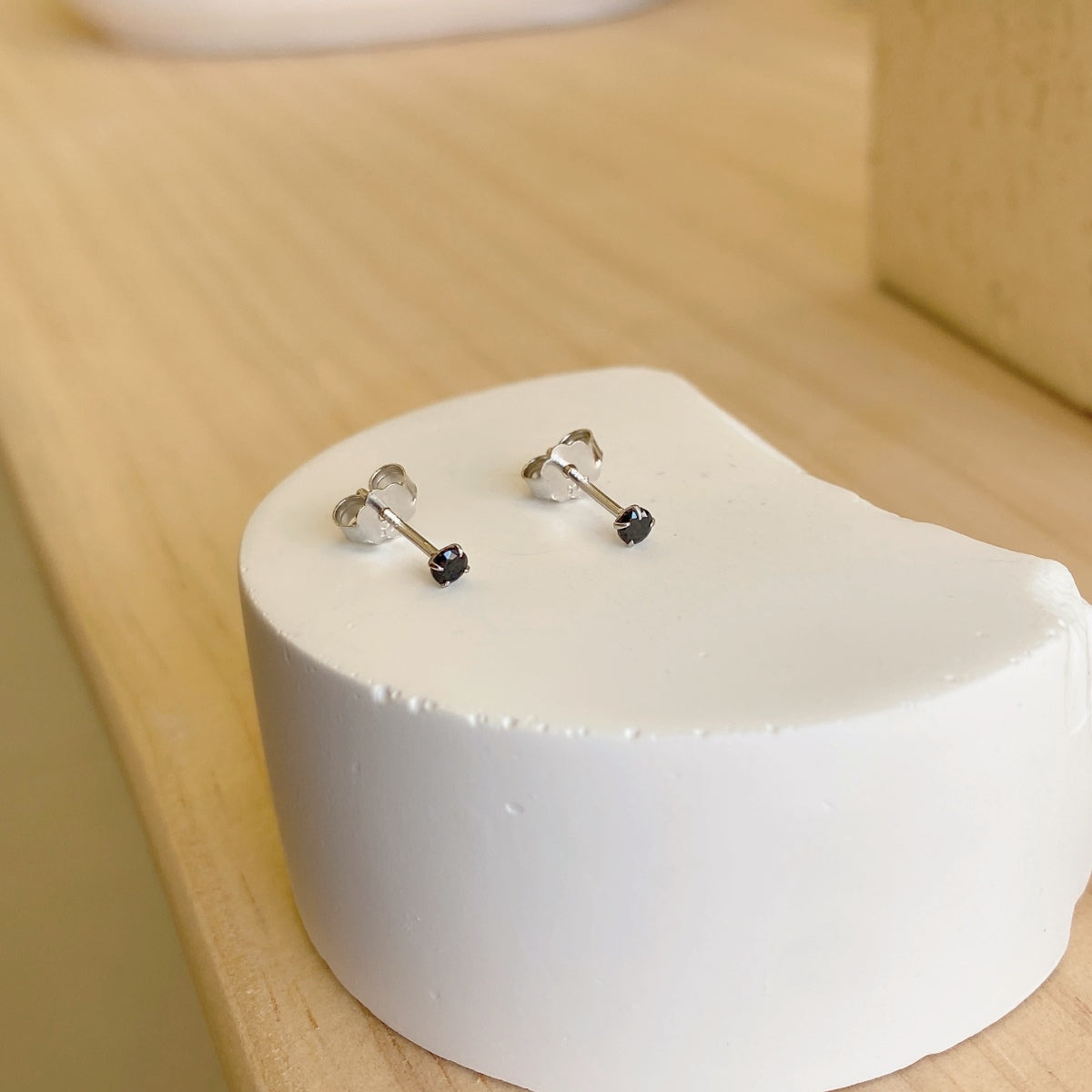 [Lumi Jewelry]Delicate Solitaire Earrings