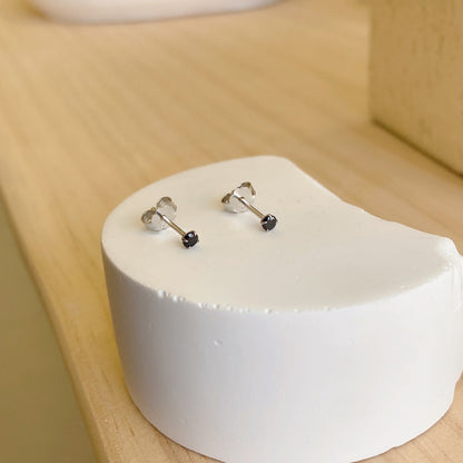 [Lumi Jewelry]Delicate Solitaire Earrings