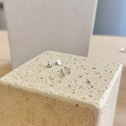[Lumi Jewelry]Delicate Solitaire Earrings