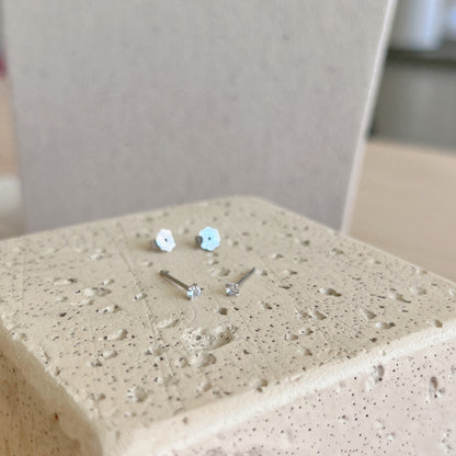[Lumi Jewelry]Delicate Solitaire Earrings
