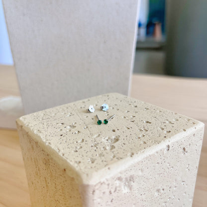 [Lumi Jewelry]Delicate Solitaire Earrings