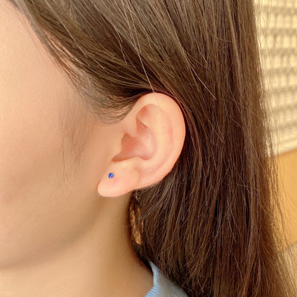 [Lumi Jewelry]Delicate Solitaire Earrings