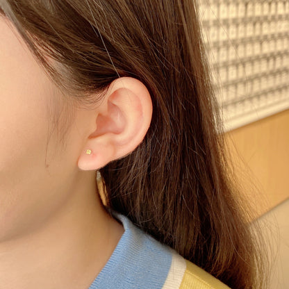 [Lumi Jewelry]Delicate Solitaire Earrings