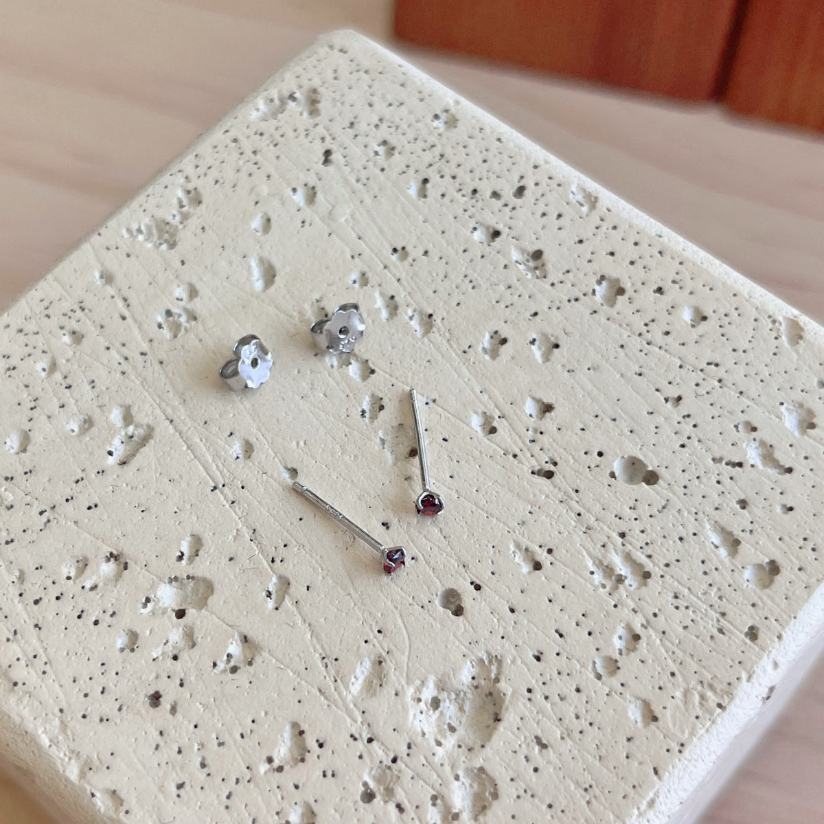 [Lumi Jewelry]Delicate Solitaire Earrings