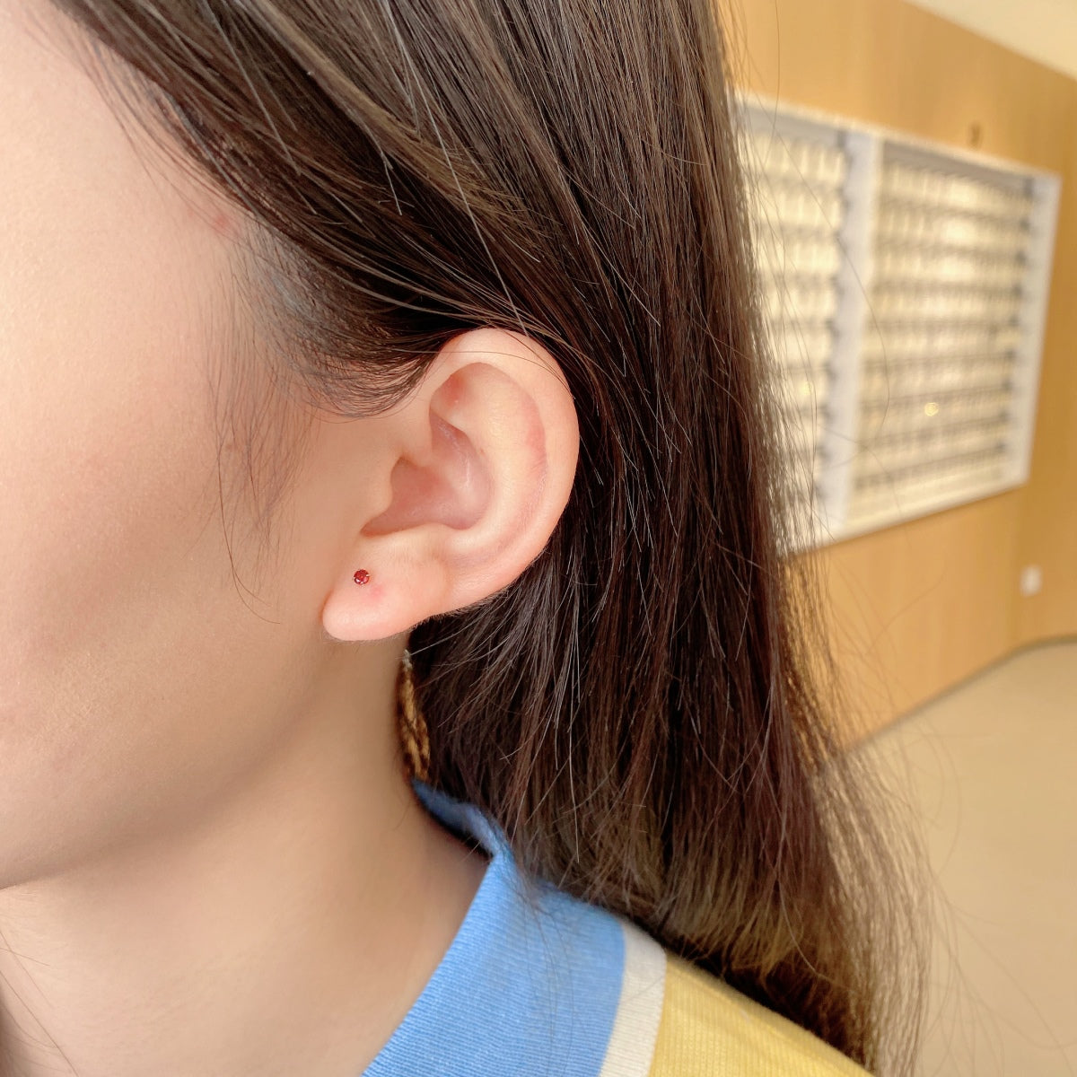 [Lumi Jewelry]Delicate Solitaire Earrings