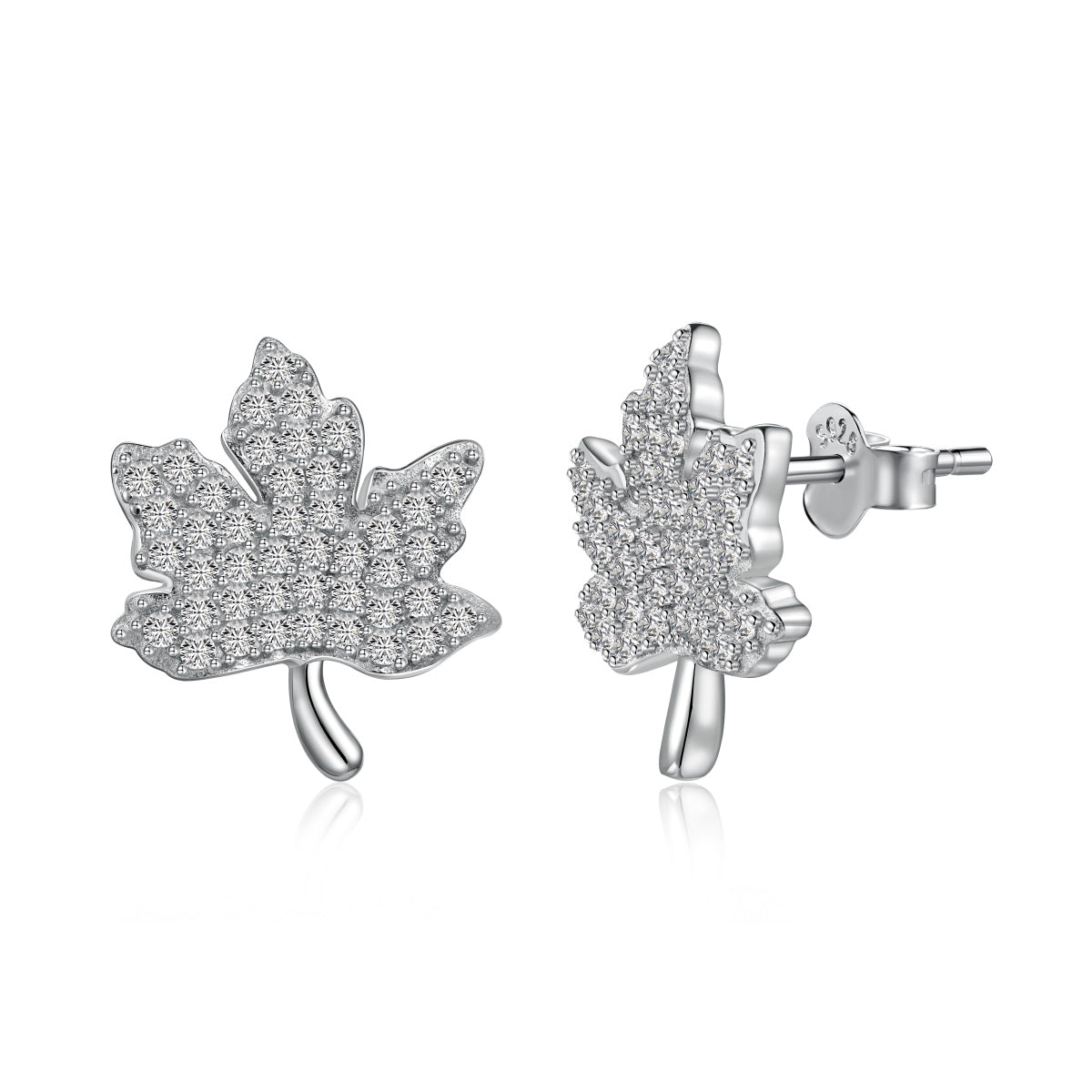[Lumi Jewelry]Exquisite Maple Leaf Design Earrings