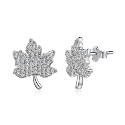 [Lumi Jewelry]Exquisite Maple Leaf Design Earrings