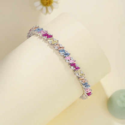 [Lumi Jewelry]Ornate Sparkling Multi Cut Party Bracelet
