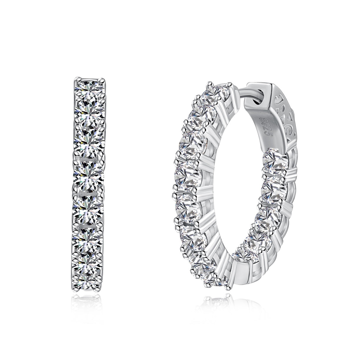 [Lumi Jewelry]Unique Round Cut Daily Earrings