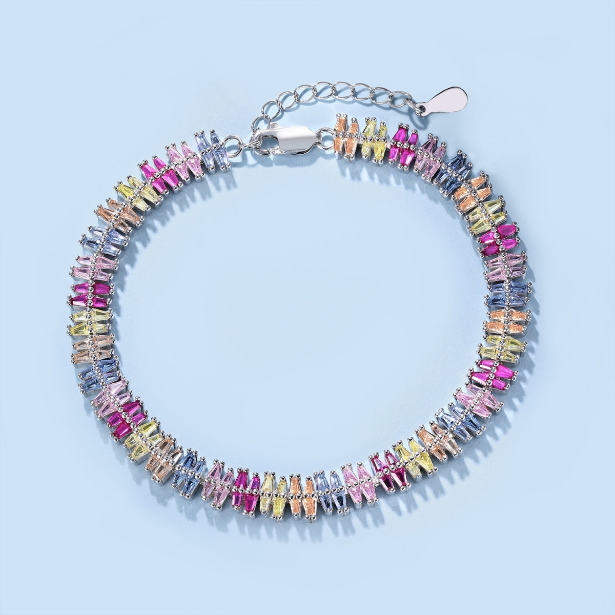 [Lumi Jewelry]Sparkling Exquisite Multi Cut Party Bracelet