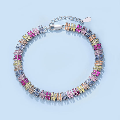 [Lumi Jewelry]Sparkling Exquisite Multi Cut Party Bracelet