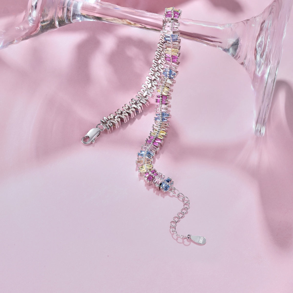 [Lumi Jewelry]Sparkling Exquisite Multi Cut Party Bracelet