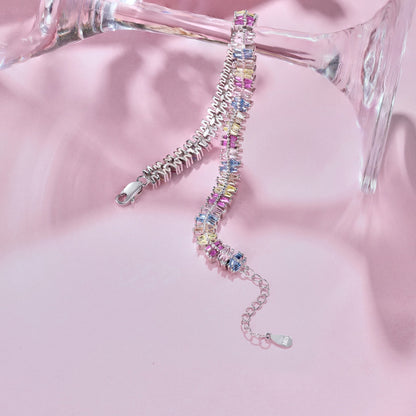 [Lumi Jewelry]Sparkling Exquisite Multi Cut Party Bracelet
