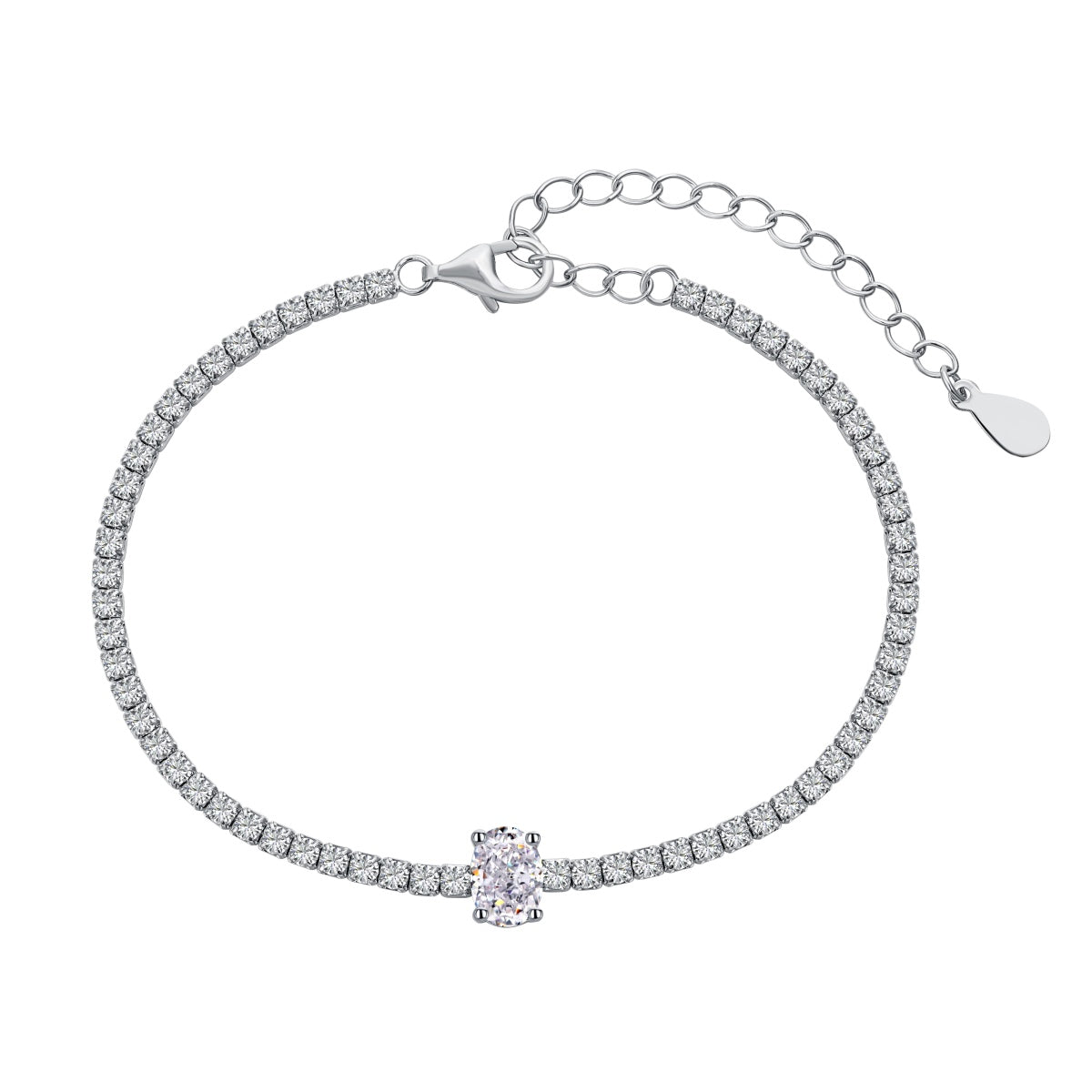 [Lumi Jewelry]0.75 Carat Exquisite Oval Cut Daily Bracelet