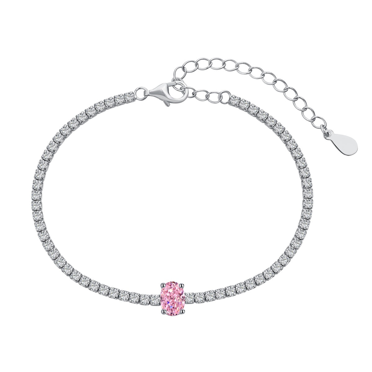 [Lumi Jewelry]0.75 Carat Exquisite Oval Cut Daily Bracelet