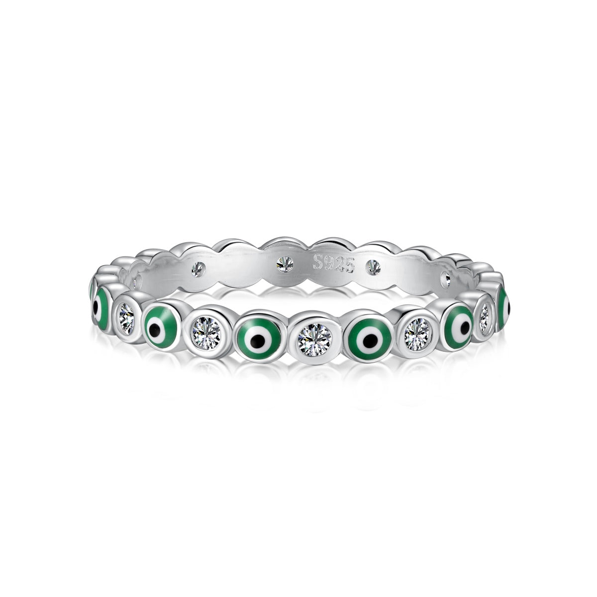 [Lumi Jewelry]Sparkling Vibrant Round Shape Daily Ring