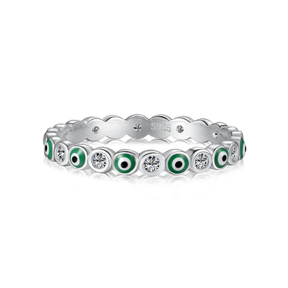 [Lumi Jewelry]Sparkling Vibrant Round Shape Daily Ring