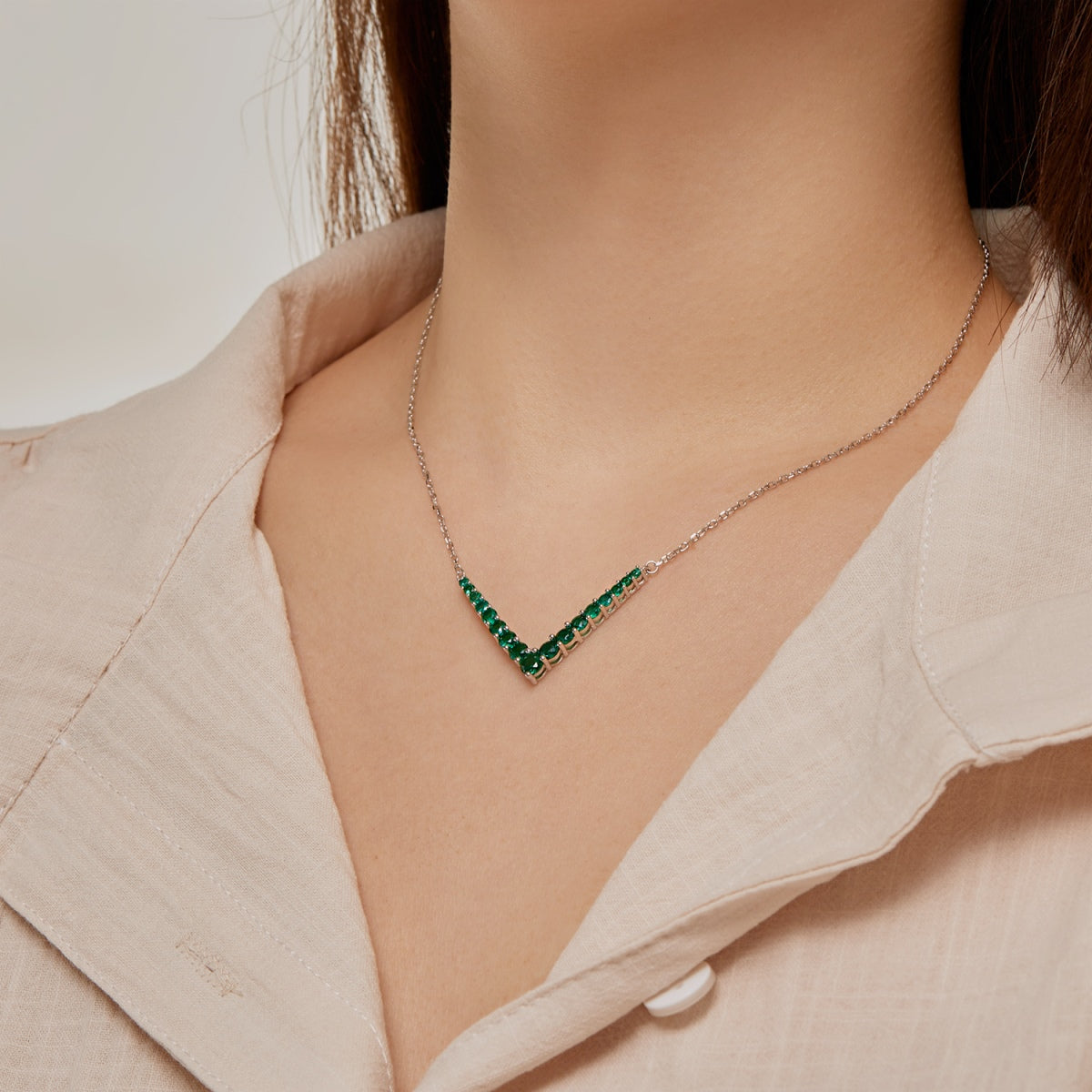 [Lumi Jewelry]Ornate Round Cut Necklace