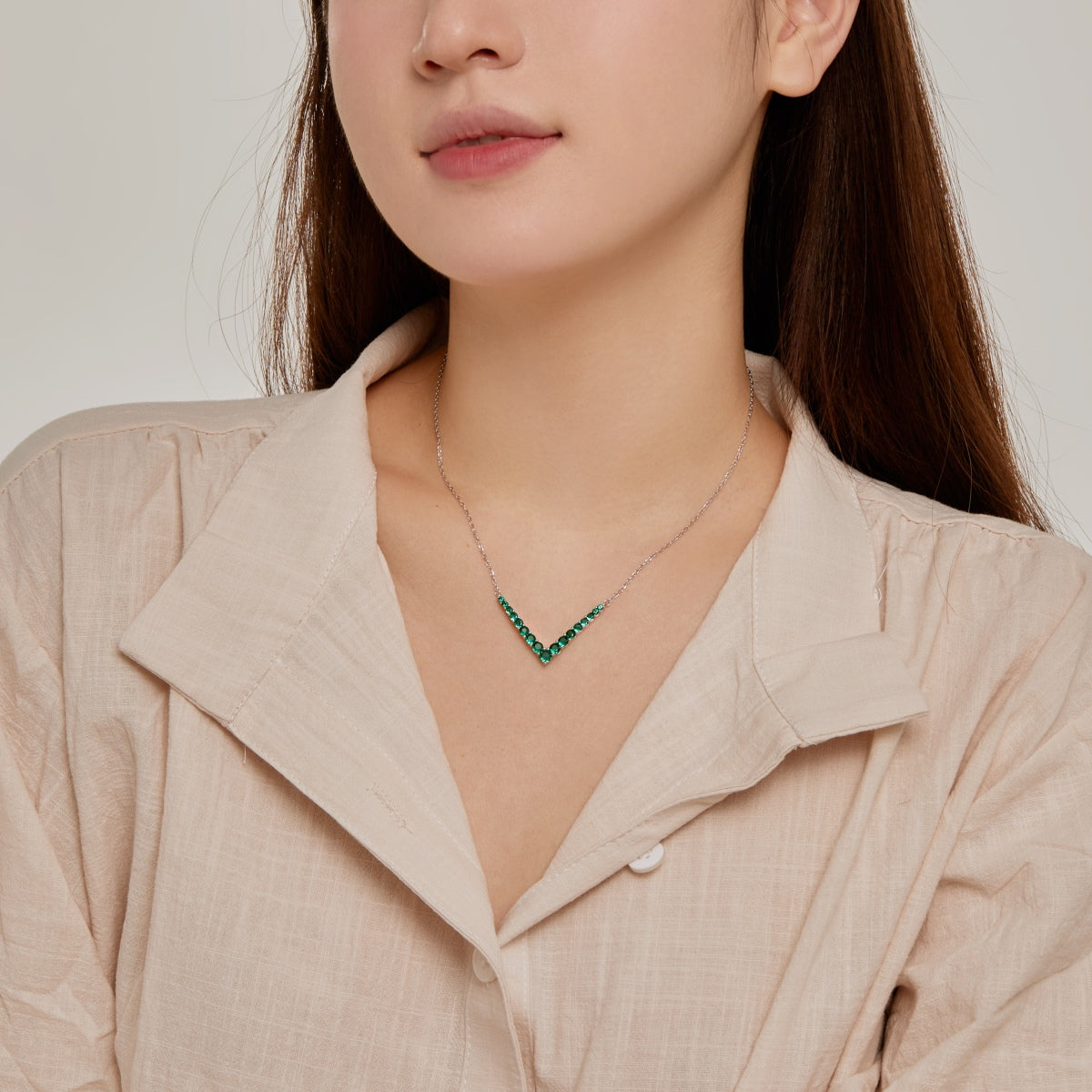 [Lumi Jewelry]Ornate Round Cut Necklace