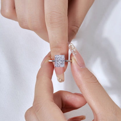[Lumi Jewelry]4.0 Carat Ornate Enchanting Radiand Cut Banquet Ring