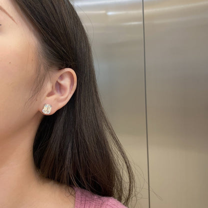 [Lumi Jewelry]Dazzling Square Shape Earrings