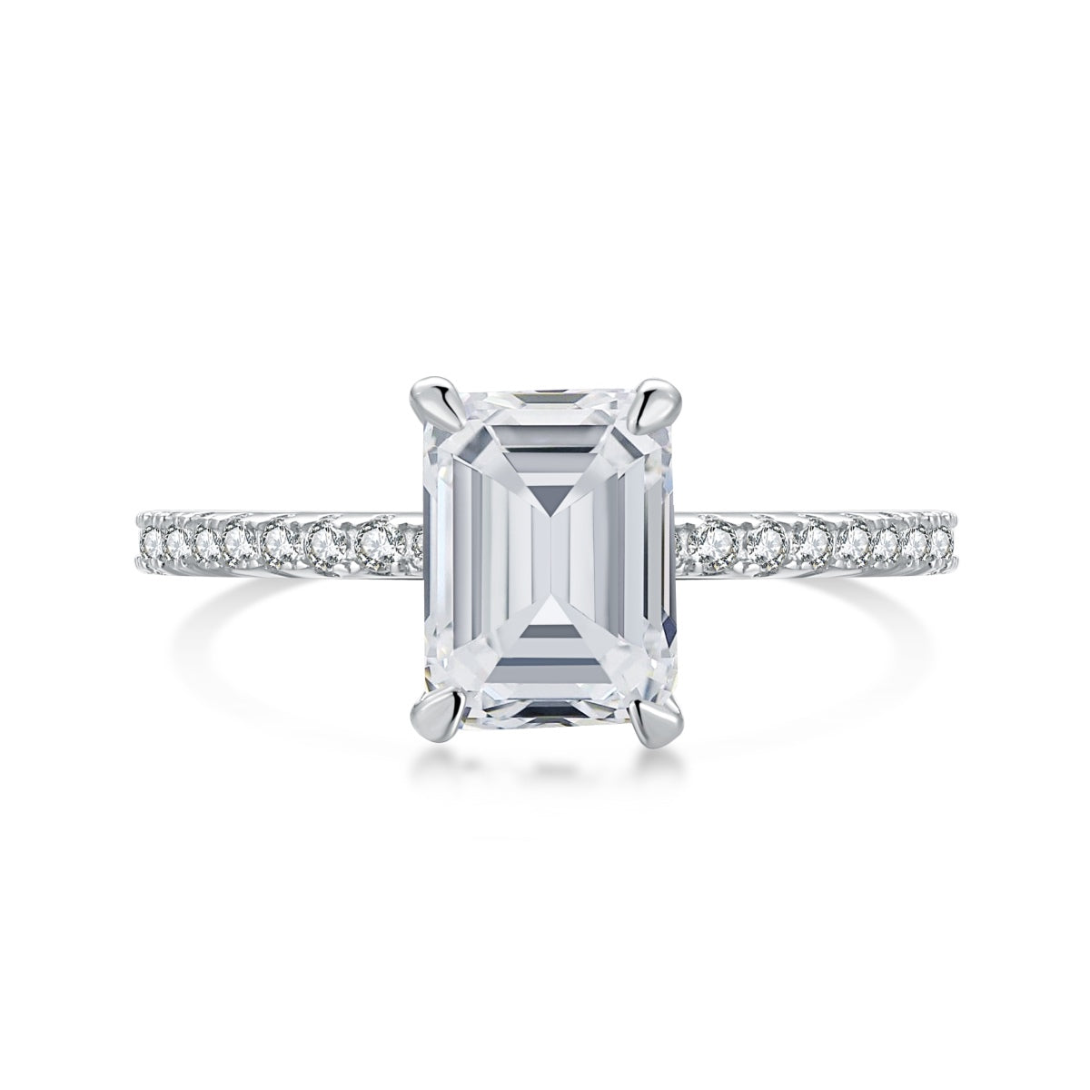[Lumi Jewelry]2.0 Carat Scintillating Ornate Radiant Cut Party Ring