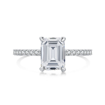 [Lumi Jewelry]2.0 Carat Scintillating Ornate Radiant Cut Party Ring