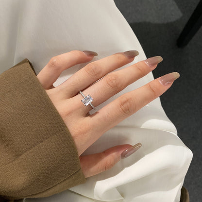 [Lumi Jewelry]2.0 Carat Scintillating Ornate Radiant Cut Party Ring
