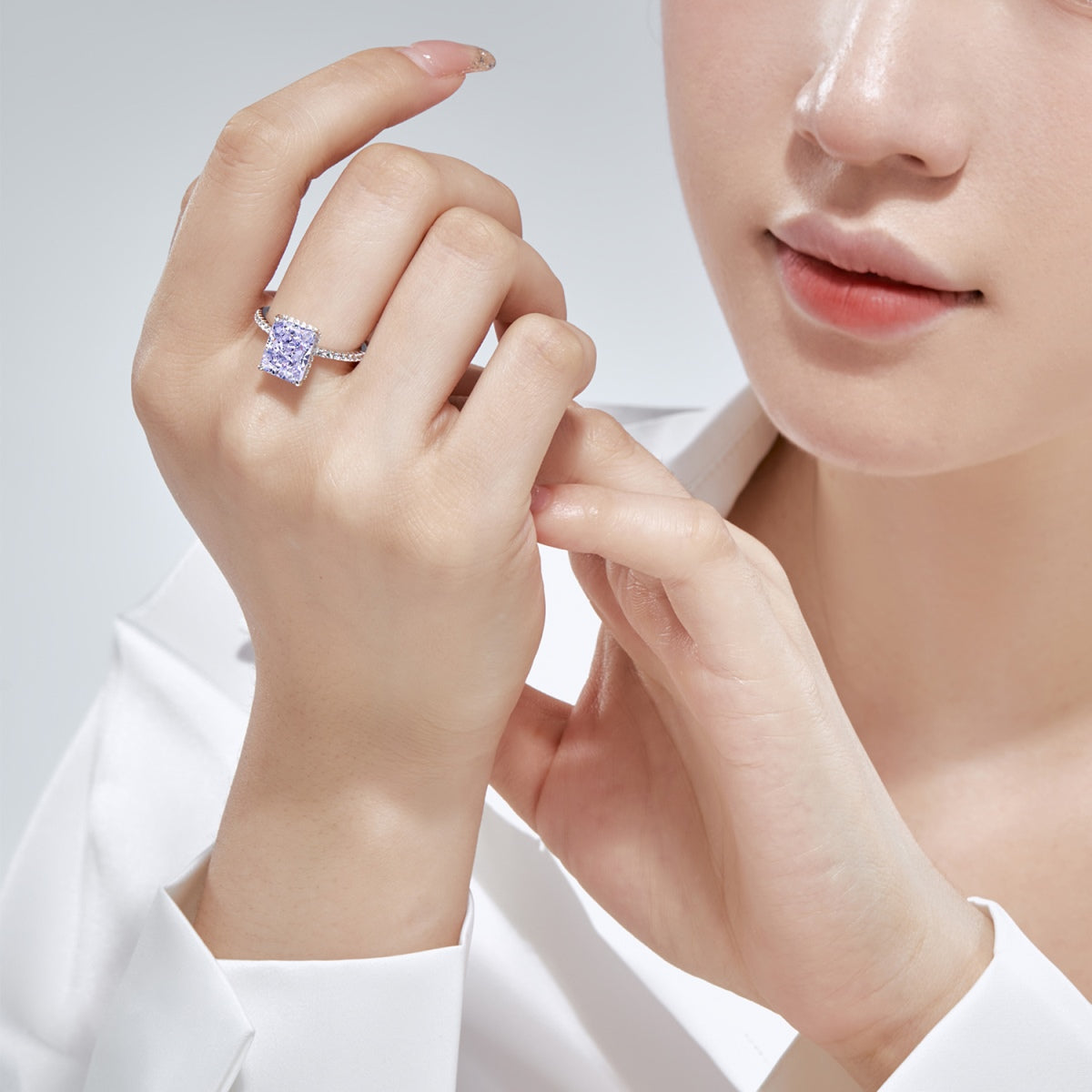 [Lumi Jewelry]4.0 Carat Luxurious Engagement Ring