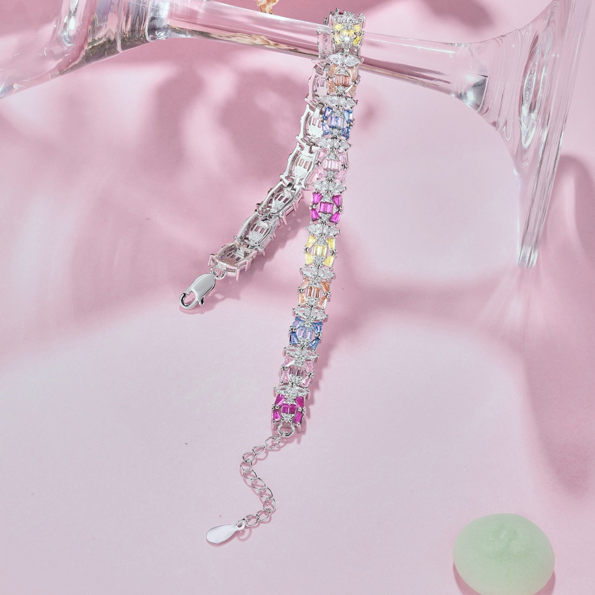 [Lumi Jewelry]Delicate Colorful Multi Cut Party Bracelet
