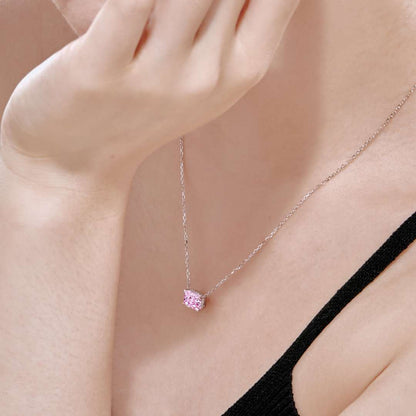 [Lumi Jewelry]Luxurious Square Shape Colorful Necalack