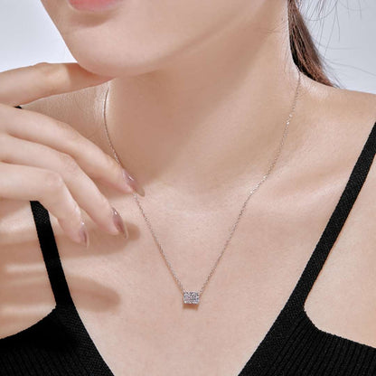 [Lumi Jewelry]Luxurious Square Shape Colorful Necalack
