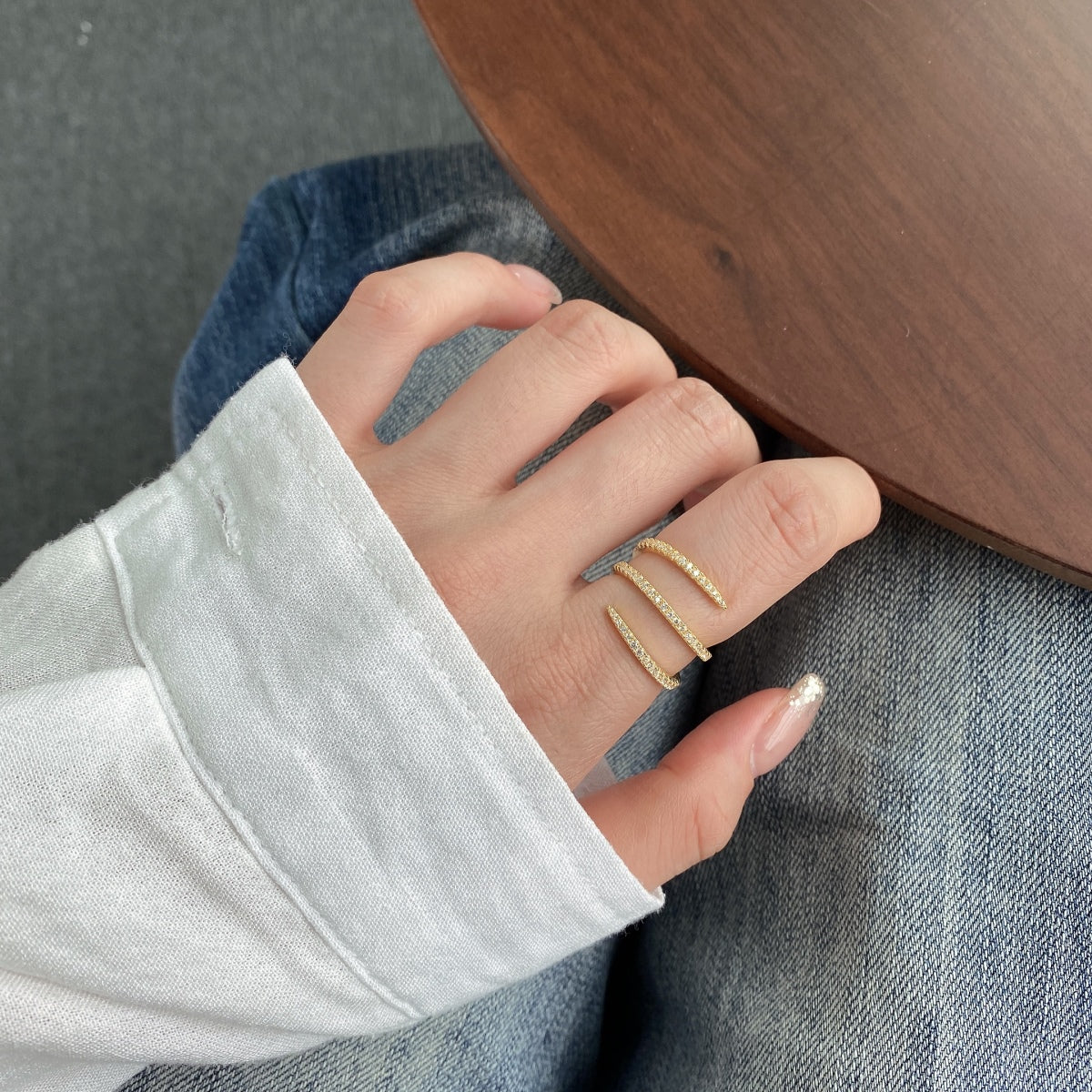 [Lumi Jewelry]Unique Vibrant Entangle Daily Ring