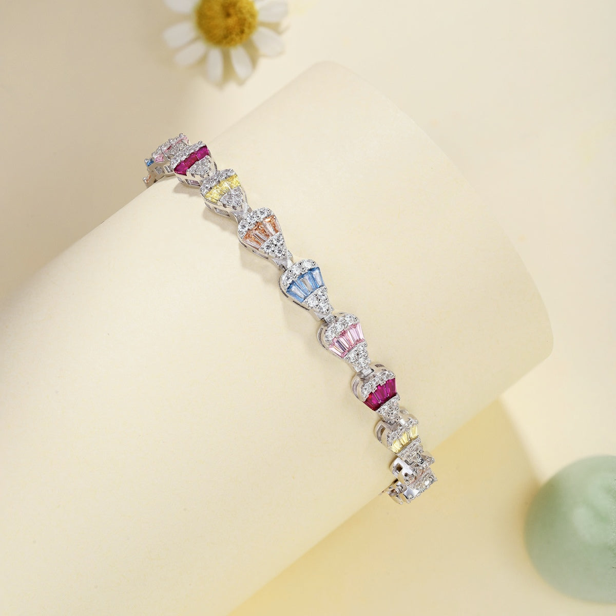 [Lumi Jewelry]Radiant Water Drop Shape Daily Bracelet