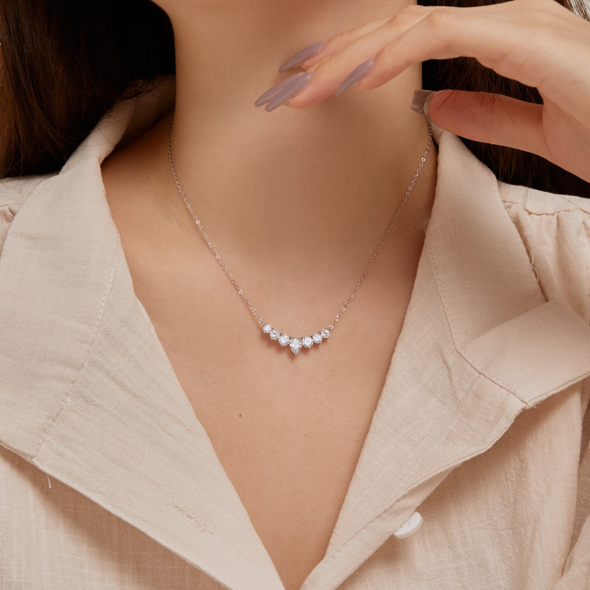 [Lumi Jewelry]Dainty Colorful Heart Necklace