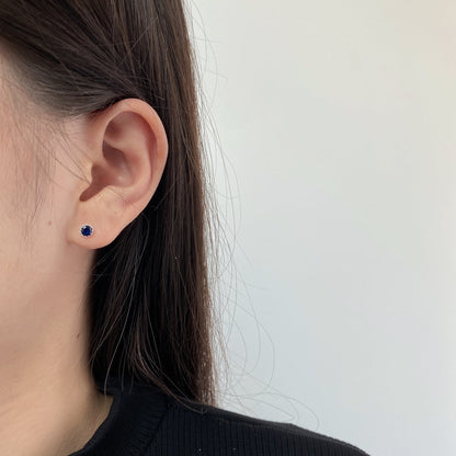 [Lumi Jewelry]Sparkling Colorful Round Shape Earrings