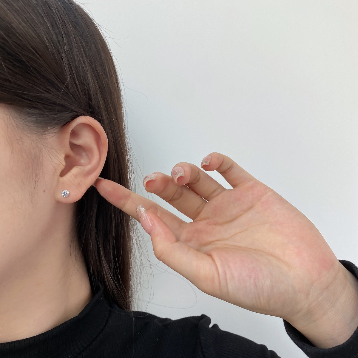 [Lumi Jewelry]Sparkling Colorful Round Shape Earrings