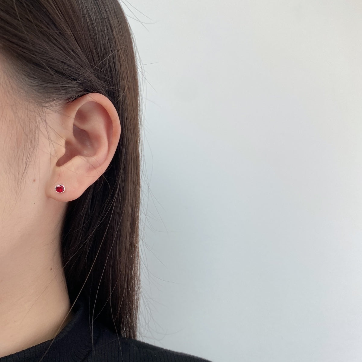 [Lumi Jewelry]Sparkling Colorful Round Shape Earrings
