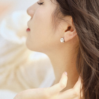 [Lumi Jewelry]Dainty Bread Pearl Earrings