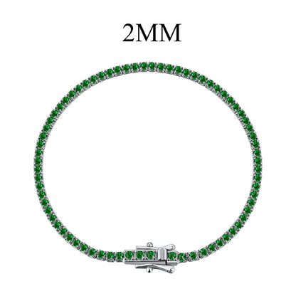 [Lumi Jewelry]Radiant Colorful Round Cut Party Bracelet