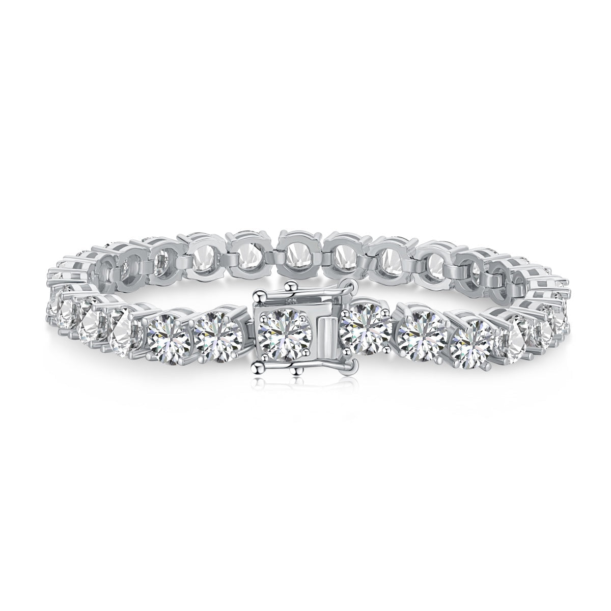 [Lumi Jewelry]0.75 Carat Dazzling Round Cut Wedding Bracelet