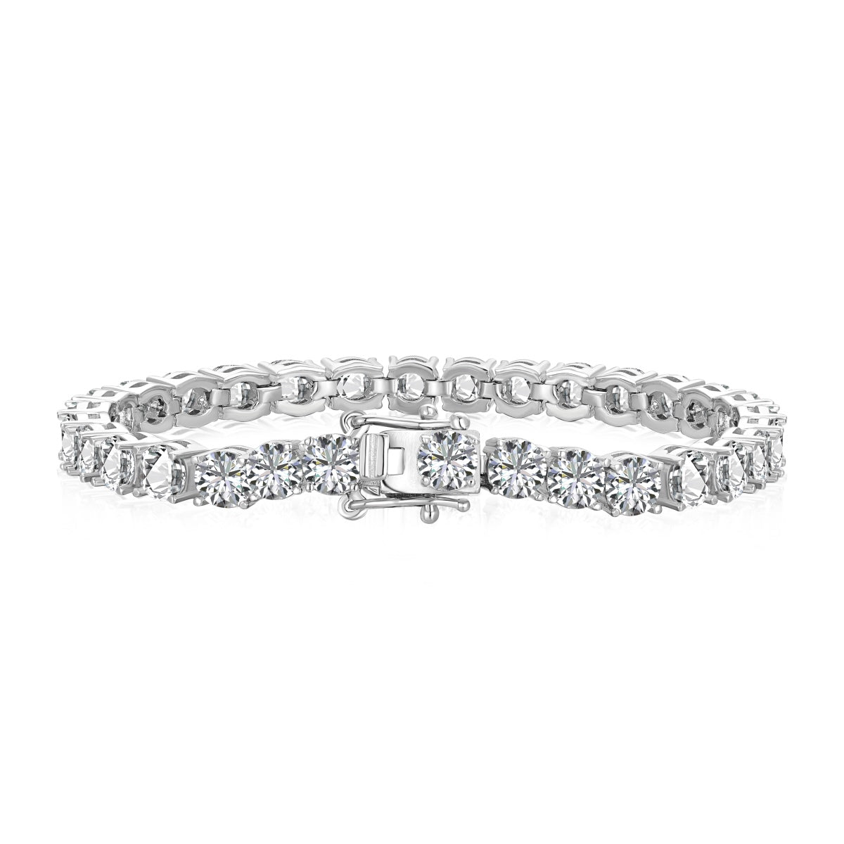 [Lumi Jewelry]Ornate Sparkling Round Cut Wedding Bracelet