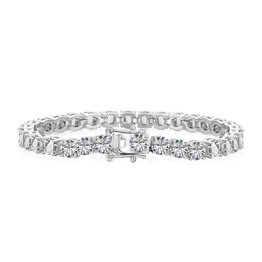 [Lumi Jewelry]Ornate Sparkling Round Cut Wedding Bracelet