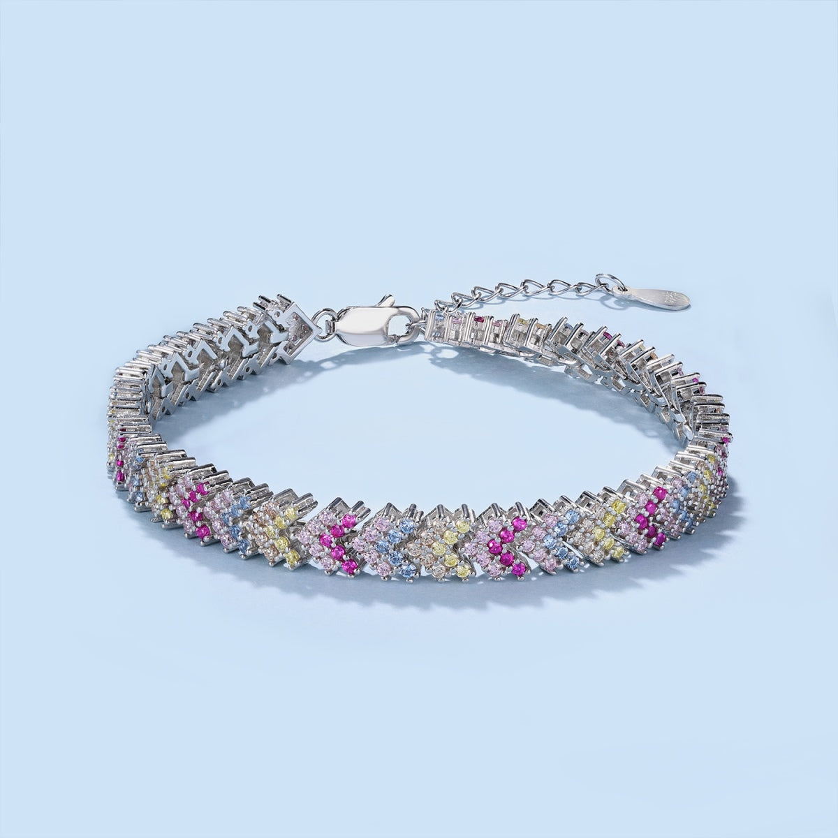 [Lumi Jewelry]Ornate Sparkling Round Cut Party Bracelet
