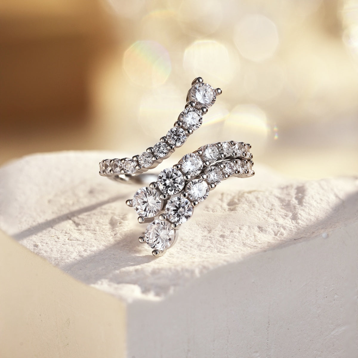 [Lumi Jewelry]Unique Vivid Snake Shape Daily Ring