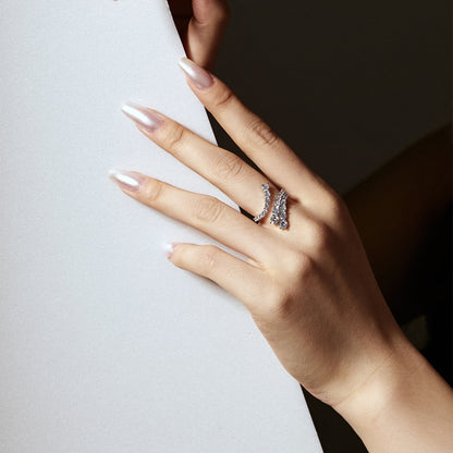 [Lumi Jewelry]Unique Vivid Snake Shape Daily Ring