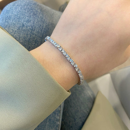 [Lumi Jewelry]Dazzling Romantic Heart Shape Lover Bracelet